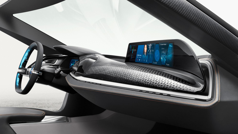 Illustration for article titled This BMW Concept Says No To Doors And Yes To A Huge Gesture-Controlled Screen